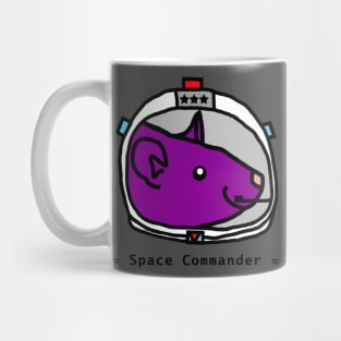 Space Astronaut Sci Fi Rat Portrait Mug